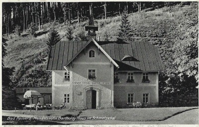 The “Mendelssohn House” at the foundry which Arnold’s father Nathan operated from 1823 to 1828.  Post card, 1939, private collection.
